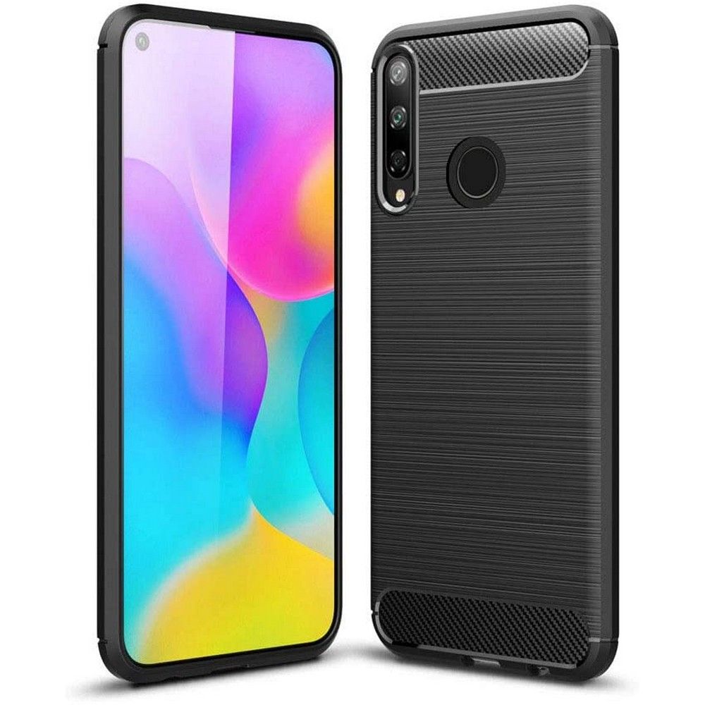 Techsuit - Carbon Silicone - Huawei P40 lite E - Black