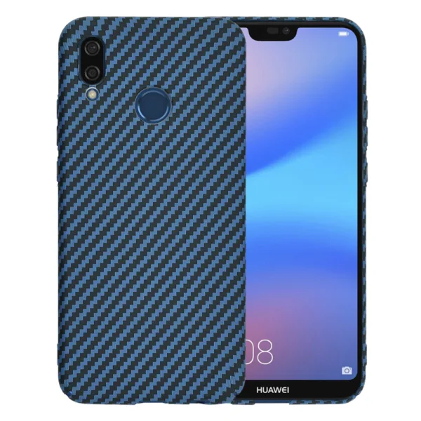 Techsuit - Carbonite FiberShell - Huawei P20 Lite - Cyan