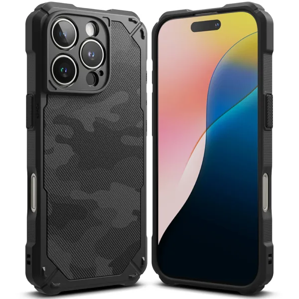 Ringke - Rugged Gear - iPhone 16 Pro Max - Camo Black