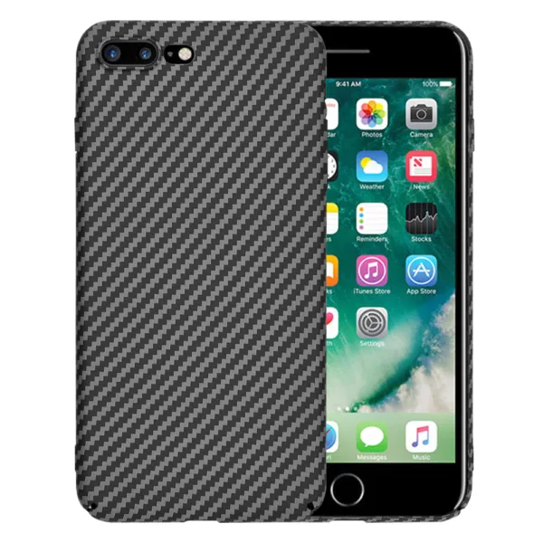 Techsuit - Carbonite FiberShell - iPhone 7 Plus / iPhone 8 Plus - Black