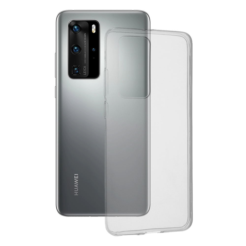 Techsuit - Clear Silicone - Huawei P40 Pro - Transparent