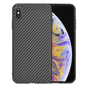 Techsuit - Carbonite FiberShell - iPhone XS Max - Black