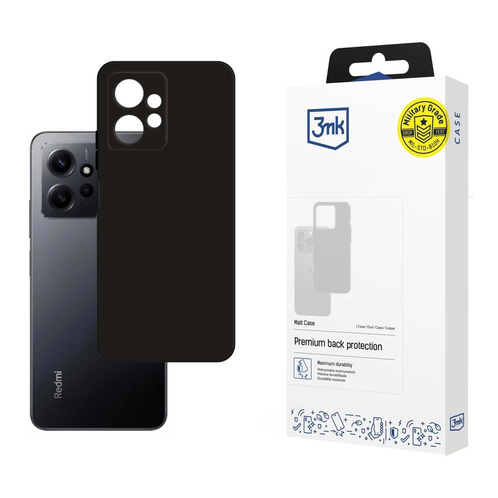 Case for Xiaomi Redmi Note 12 from the 3mk series Matt Case - black