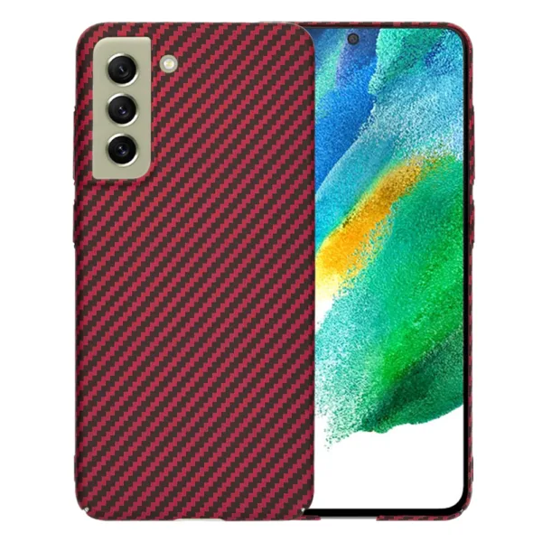 Techsuit - Carbonite FiberShell - Samsung Galaxy S21 FE 5G - Red