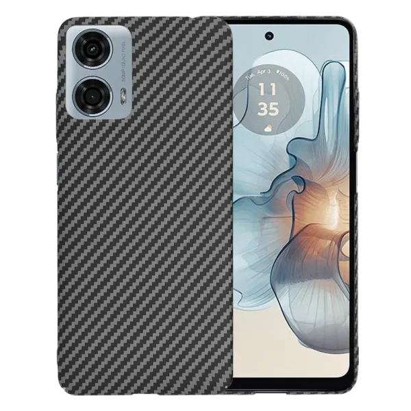 Techsuit - Carbonite FiberShell - Motorola Moto G24 Power - Black