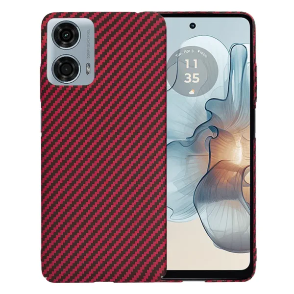 Techsuit - Carbonite FiberShell - Motorola Moto G24 Power - Red