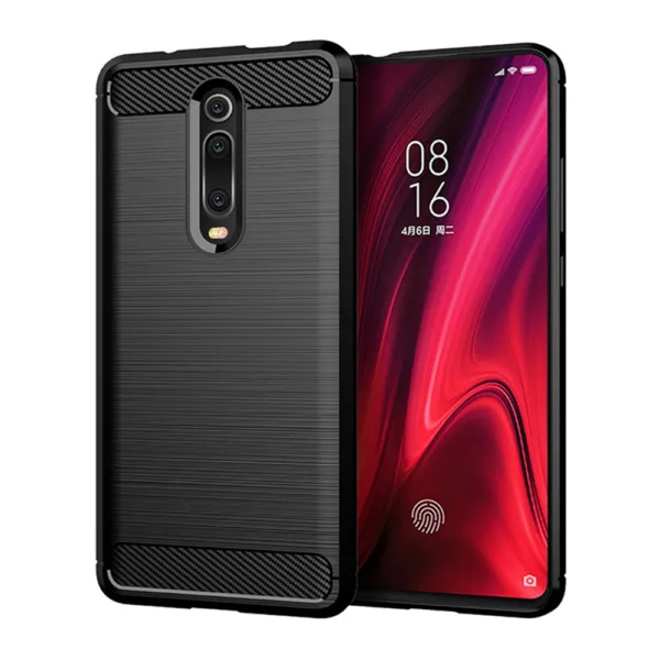 Techsuit - Carbon Silicone - Xiaomi Mi 9T / Mi 9T Pro / Redmi K20 / Redmi K20 Pro - Black