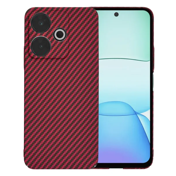 Techsuit - Carbonite FiberShell - Xiaomi Redmi 13 / Poco M6 4G - Red