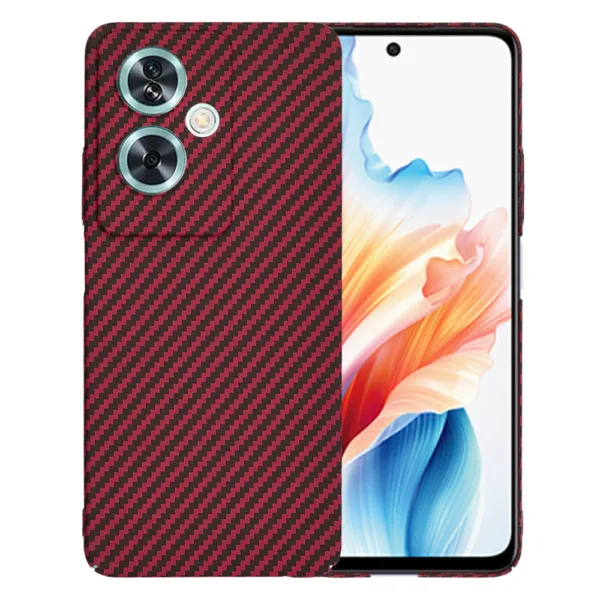 Techsuit - Carbonite FiberShell - Oppo A79 5G / OnePlus Nord N30 SE - Red