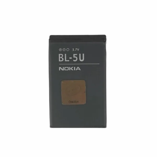 OEM - Phone Battery BL-5U (03262) - Nokia 8910 / 8800 Arte / 6212 classic / 6600 slide / E66 - 1100mAh - Black