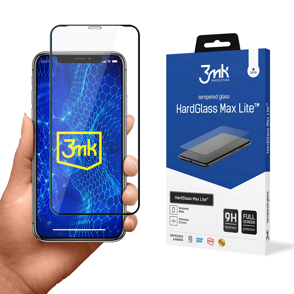 9H 3mk HardGlass Max Lite™ glass for iPhone X