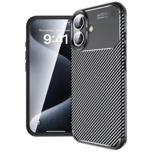 Techsuit - CarbonFiber - iPhone 16 Plus - Black