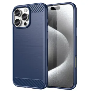 Techsuit - Carbon Silicone - iPhone 16 Pro - Blue