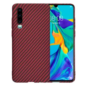 Techsuit - Carbonite FiberShell - Huawei P30 - Red