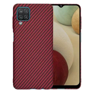 Techsuit - Carbonite FiberShell - Samsung Galaxy A12 / A12 Nacho / M12 / F12 - Red