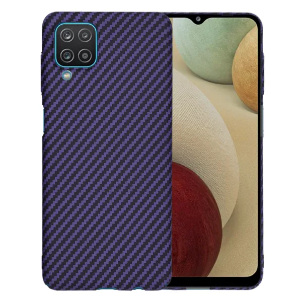 Techsuit - Carbonite FiberShell - Samsung Galaxy A12 / A12 Nacho / M12 / F12 - Purple