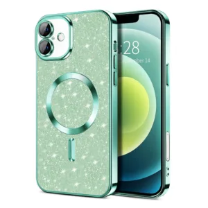 Techsuit - Luxury Glitter MagSafe - iPhone 16 Plus - Light Green