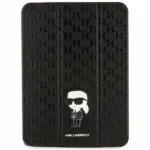 Karl Lagerfeld KLFC11SAKHPKK iPad 10.9" Folio Magnet Allover Cover black/black Saffiano Monogram Ikonik