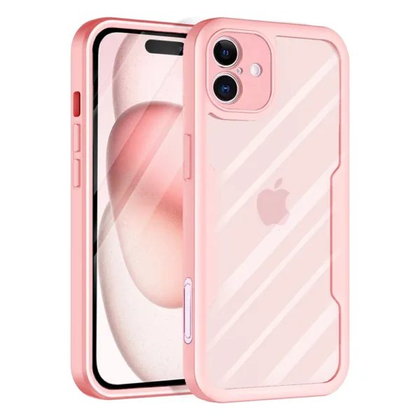 Techsuit - ColorVerse 360 Series + Screen Protector - iPhone 16 Plus - Pink