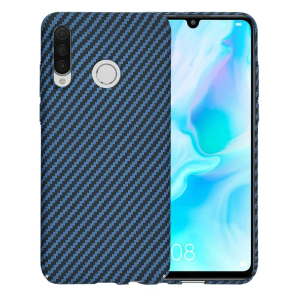 Techsuit - Carbonite FiberShell - Huawei P30 Lite / P30 Lite New Edition - Cyan