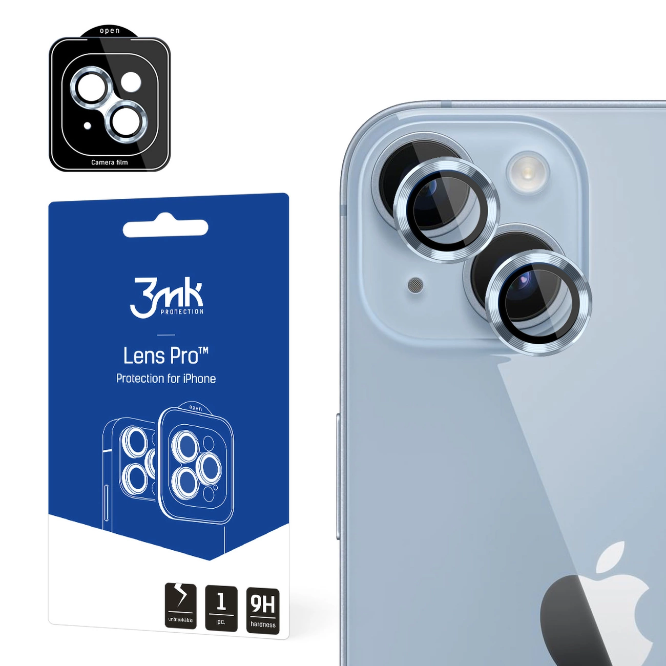 3mk Lens Protection Pro camera cover for iPhone 14 - blue