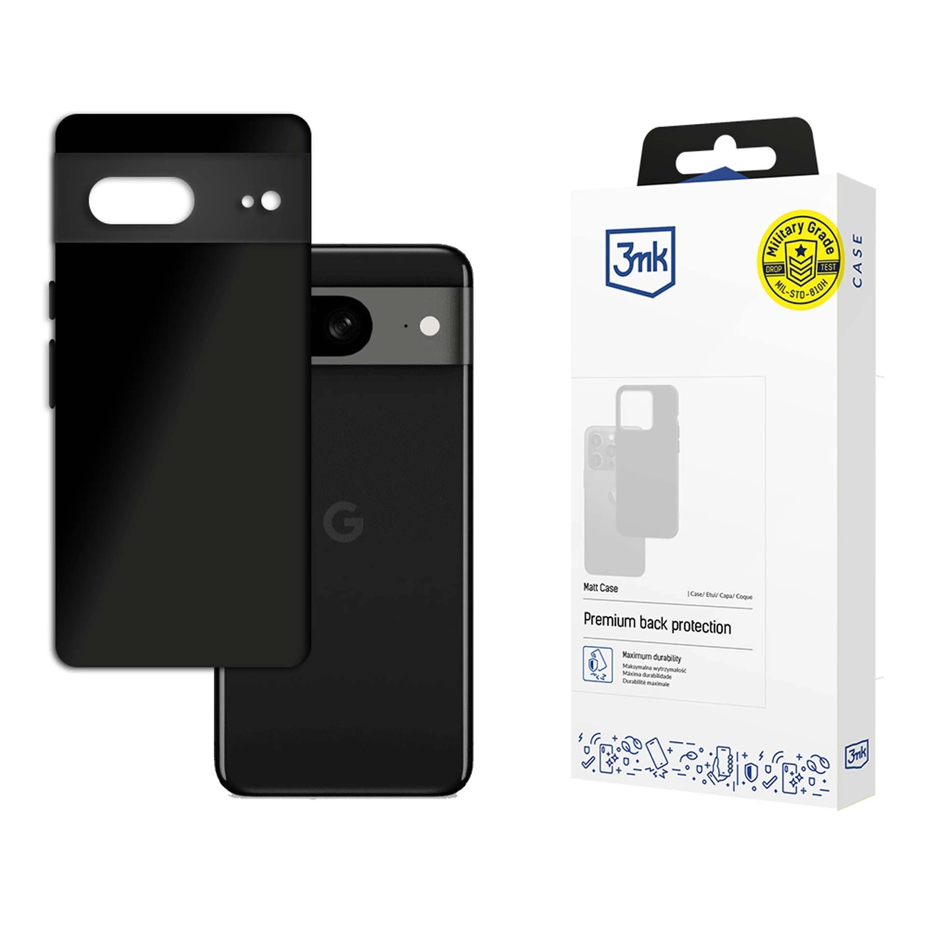 Google Pixel 8 5G - 3mk Matt Case black