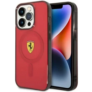 Ferrari FEHMP14XURKR iPhone 14 Pro Max 6.7" red/red hardcase Translucent Magsafe