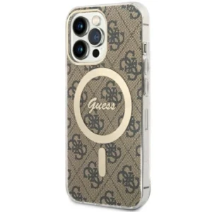 Guess GUHMP13LH4STW iPhone 13 Pro / 13 6.1" brown/brown hardcase 4G MagSafe