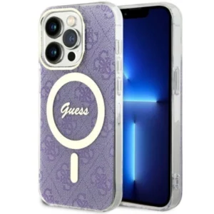 Guess GUHMP14LH4STU iPhone 14 Pro 6.1" purple/purple hardcase 4G MagSafe