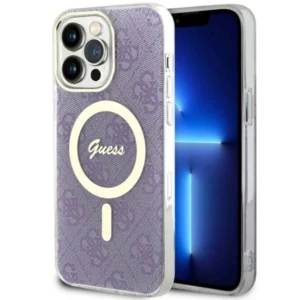 Guess GUHMP14XH4STU iPhone 14 Pro Max 6.7" purple/purple hardcase 4G MagSafe