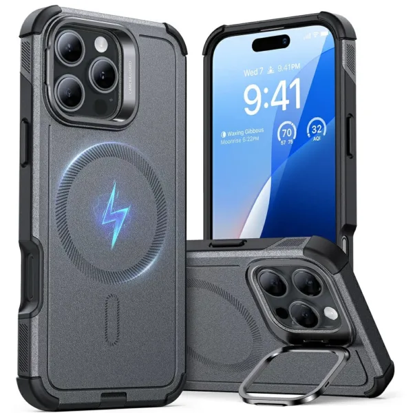 ESR - Cyber Armor Kickstand - iPhone 16 Pro - Grey