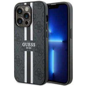 Guess GUHMP14LP4RPSK iPhone 14 Pro 6.1" black/black hardcase 4G Printed Stripes MagSafe