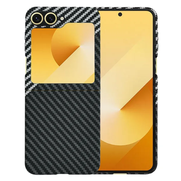 Techsuit - Carbonite FiberShell - Samsung Galaxy Z Flip6 - Stealth Gray