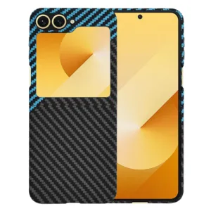 Techsuit - Carbonite FiberShell - Samsung Galaxy Z Flip6 - Blue Pulse