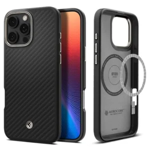 Spigen - Enzo Aramid - iPhone 16 Pro - Black / Natural