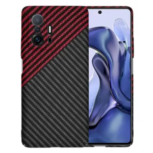 Techsuit - Carbonite FiberShell - Xiaomi 11T / 11T Pro - Red Vortex