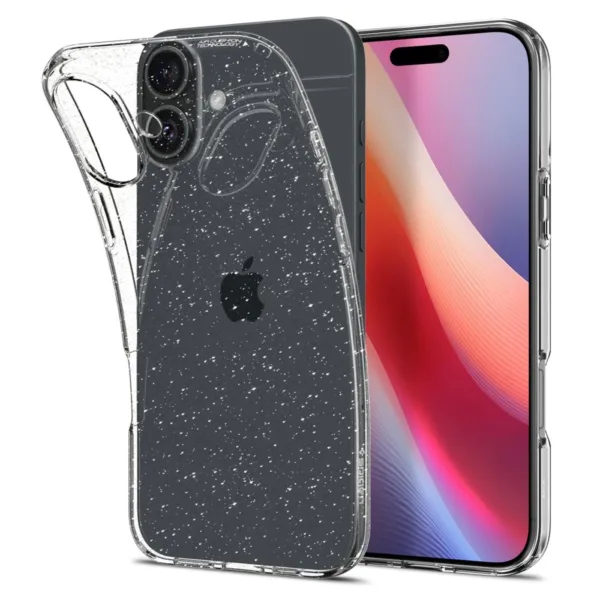 Spigen - Liquid Crystal Glitter - iPhone 16 - Crystal Quartz