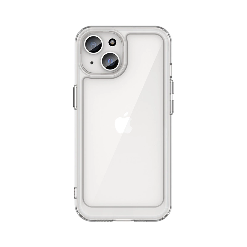 iPhone 15 Outer Space reinforced case with flexible frame - transparent