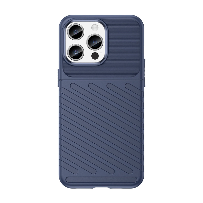 Armored iPhone 15 Pro Max Thunder Case - blue