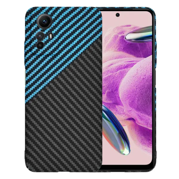 Techsuit - Carbonite FiberShell - Xiaomi Redmi Note 12S - Blue Pulse