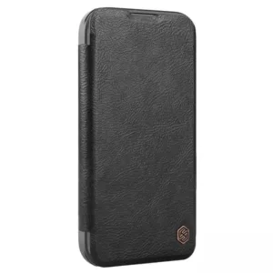 Nillkin - Qin Prop Leather Case - iPhone 16 Pro Max - Black