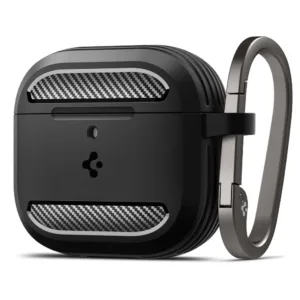 Spigen - Rugged Armor - Apple AirPods 4 - Matte Black