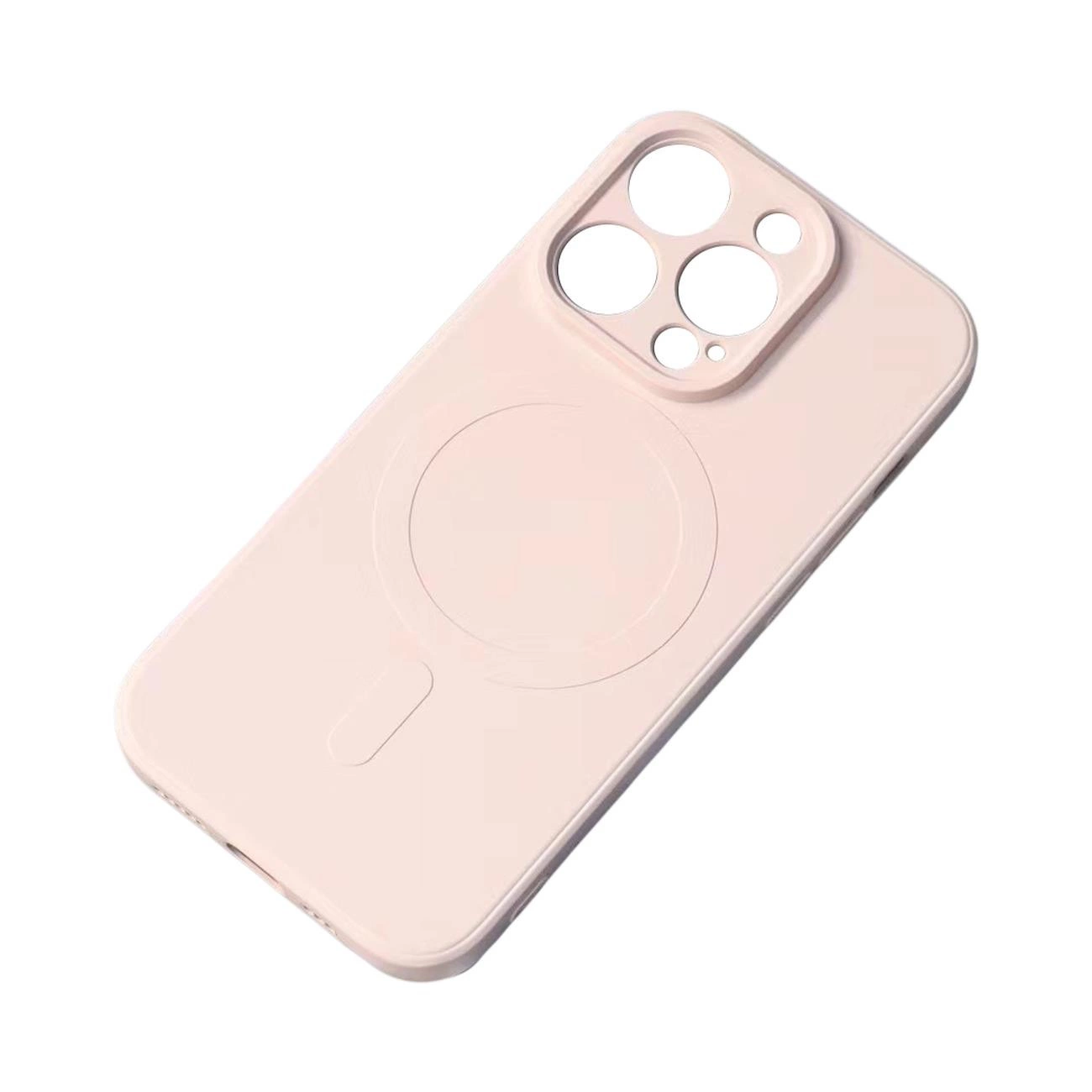 MagSafe Compatible Silicone Case for iPhone 15 Plus Silicone Case - Pink