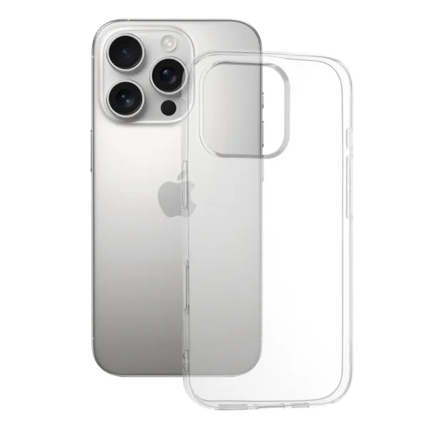 Techsuit - Clear Silicone - iPhone 16 Pro - Transparent