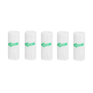 Set of adhesive paper rolls for the HURC9 cat mini thermal printer - 5 pcs.