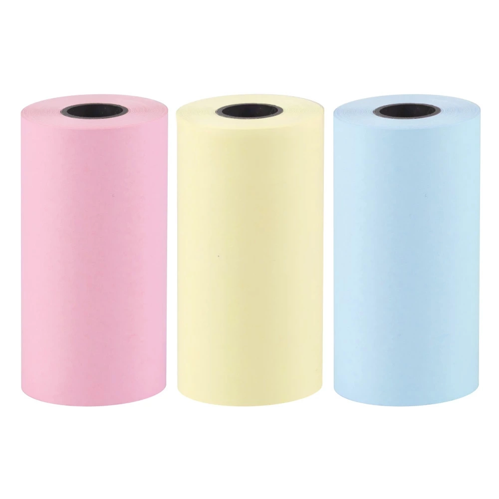 Set of colorful paper rolls for the HURC9 cat mini thermal printer - 3 pcs.