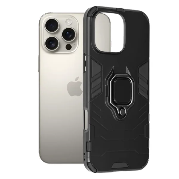 Techsuit - Silicone Shield - iPhone 16 Pro Max - Black