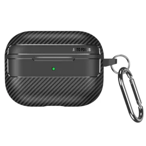 Techsuit - CarbonFiber - for Apple AirPods Pro 1 / 2 - Black