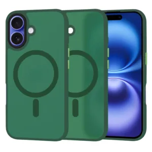 Techsuit - HaloFrost MagSafe Series - iPhone 16 - Midnight Green