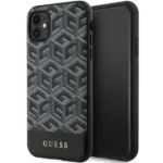 Guess GUHMN61HGCFSEK iPhone 11 / Xr 6.1" black/black hardcase GCube Stripes MagSafe